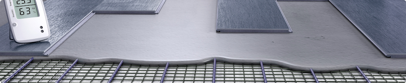 Installation de plancher chauffant sous un revêtement de céramique